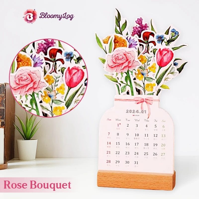 BloomyLog 2024 Bloomy Flower Calendar Hooraki Shop
